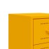 Mesitas de noche 2 uds acero amarillo mostaza 36x39x60,5