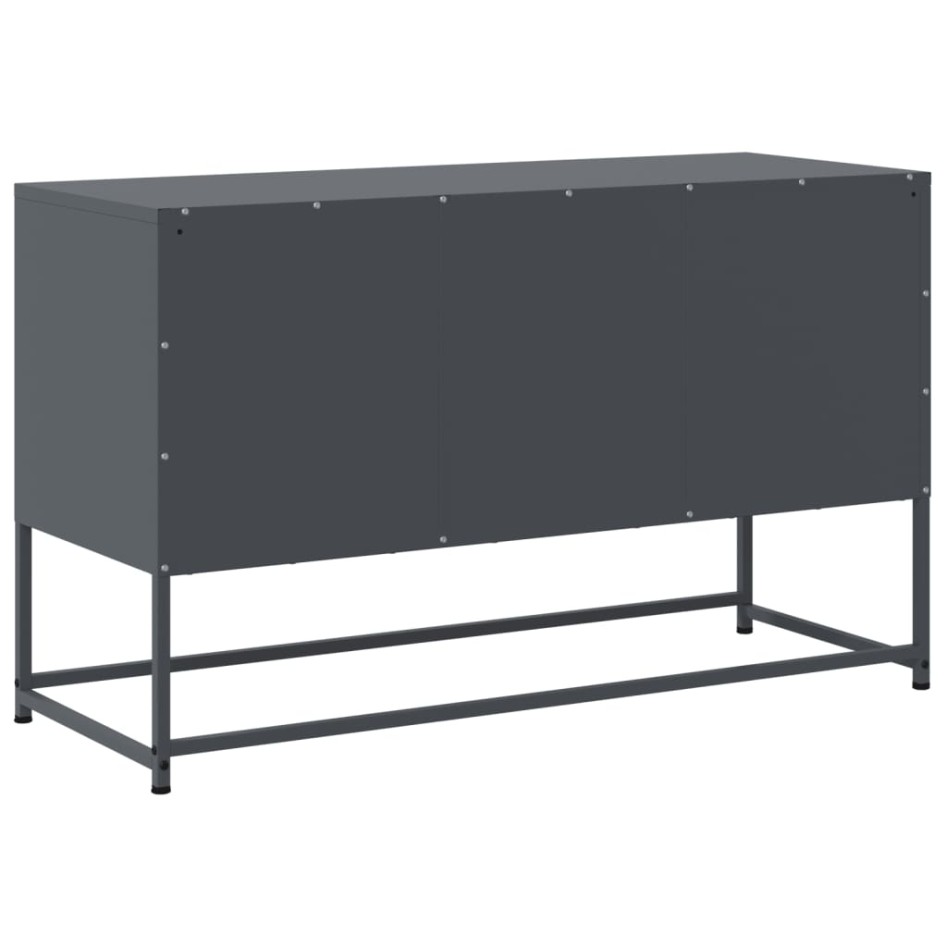 Mueble para TV de acero gris antracita 100,5x39x60,5