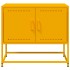 Mueble para TV de acero amarillo mostaza 68,5x39x60,5