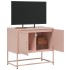 Mueble para TV de acero rosa 68,5x39x60,5