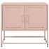 Mueble para TV de acero rosa 68,5x39x60,5