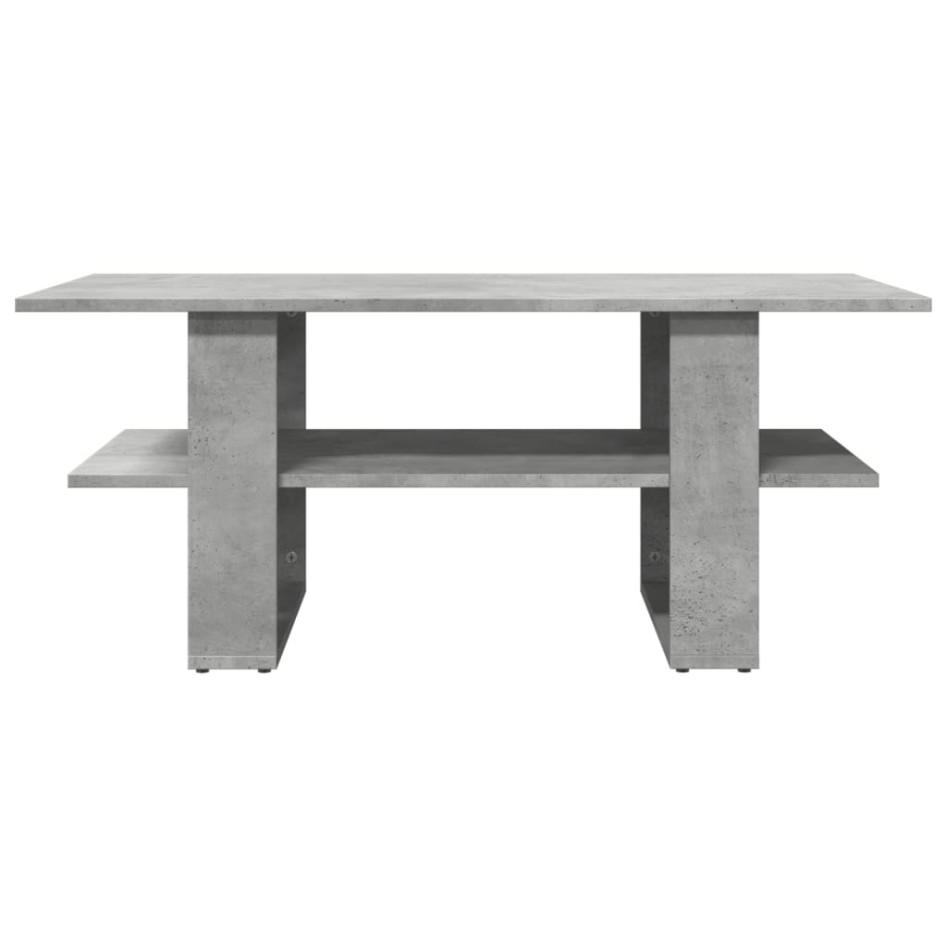 Mesa de centro madera de ingeniería gris hormigón 102x55x42