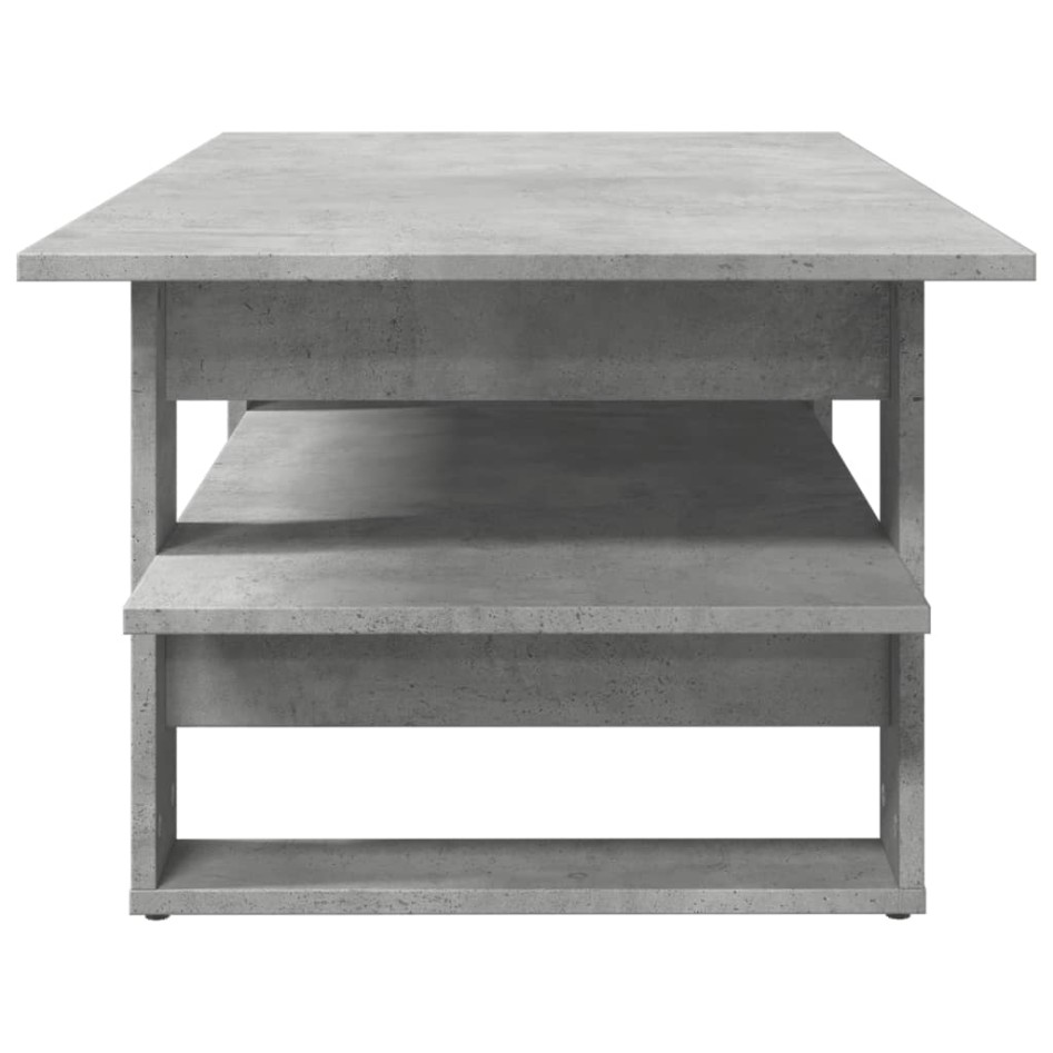 Mesa de centro madera de ingeniería gris hormigón 102x55x42