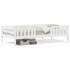 Estructura de cama sin colchón madera maciza blanca 75x190