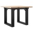 Mesa de centro marco O madera maciza pino y acero 50x50x35