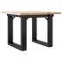 Mesa de centro marco O madera maciza pino y acero 50x50x35