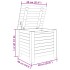 Caja de almacenaje y tapa RANA madera maciza blanca 60x49x54