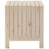 Caja de almacenaje con tapa RANA madera maciza pino 80x49x54