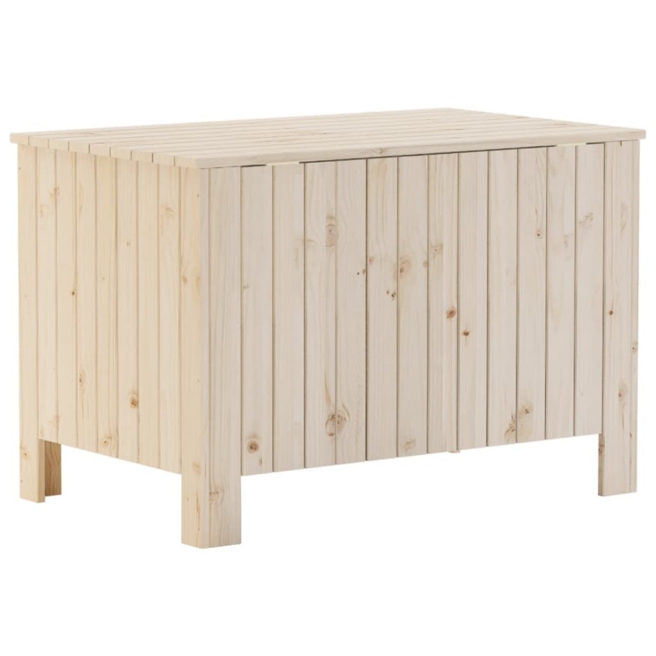 Caja de almacenaje con tapa RANA madera maciza pino 80x49x54