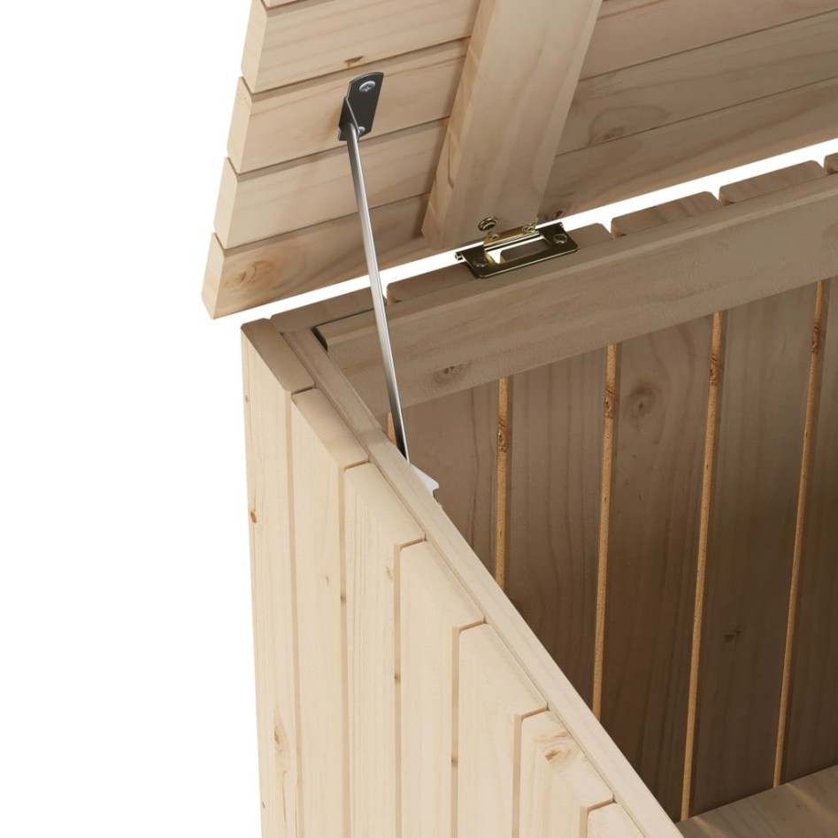 Caja de almacenaje con tapa RANA madera maciza pino 80x49x54