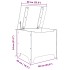 Caja de almacenaje y tapa RANA madera maciza blanca 60x49x54