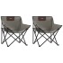 Sillas de camping con bolsillo plegables 2 unidades