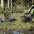 Sillas de camping con bolsillo plegables 2 unidades