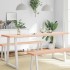Tablero de mesa madera maciza borde natural 180x40x(2-6)