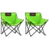 Sillas de camping con bolsillo plegables 2 unidades