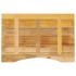 Tablero de escritorio con curva madera mango rugosa