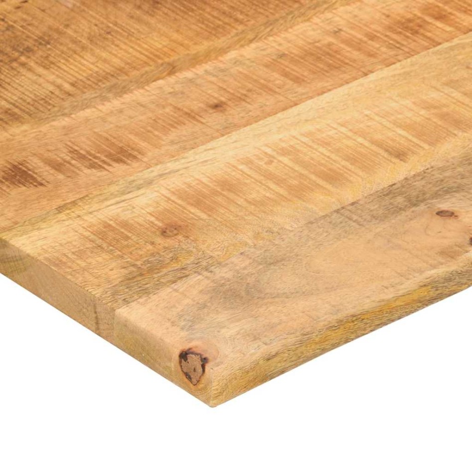 Tablero de escritorio con curva madera mango rugosa
