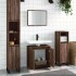 Set de muebles baño 2 pzas madera contrachapada marrón