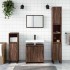 Set de muebles baño 2 pzas madera contrachapada marrón