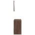 Set de muebles baño 2 pzas madera contrachapada marrón
