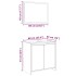 Set de muebles baño 2 pzas madera contrachapada marrón