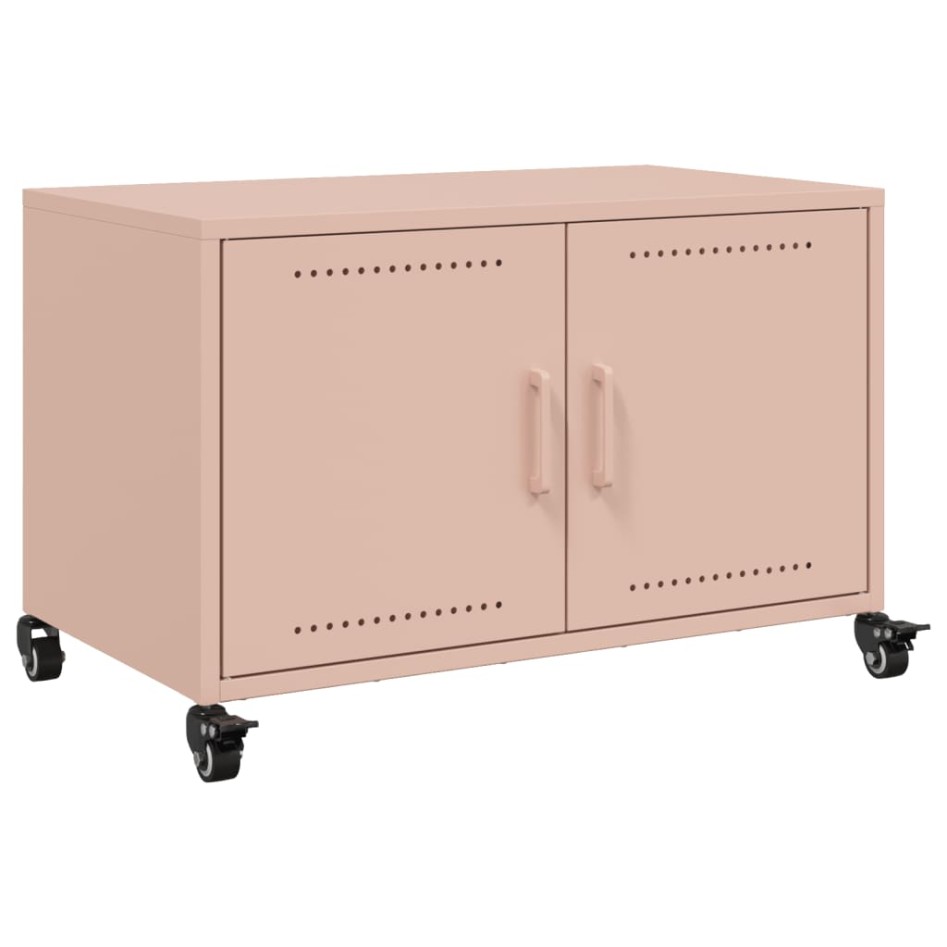 Mueble para TV acero laminado en frío rosa 68x39x43,5