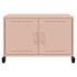 Mueble para TV acero laminado en frío rosa 68x39x43,5