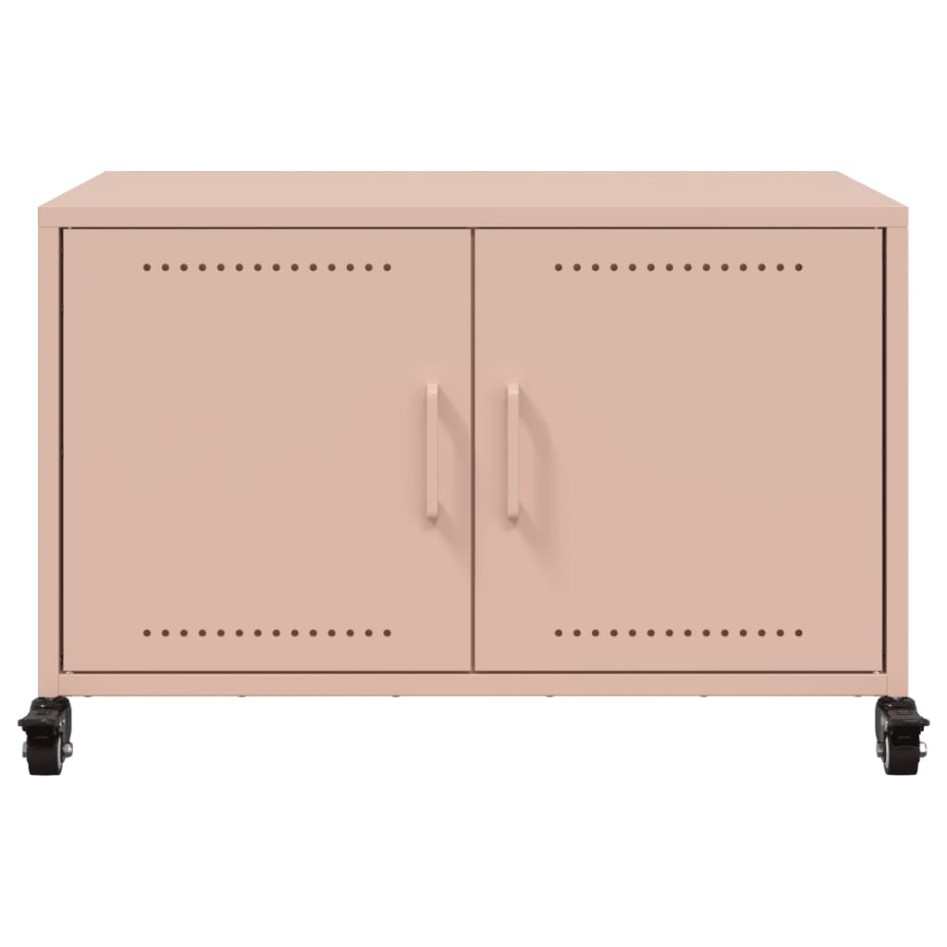Mueble para TV acero laminado en frío rosa 68x39x43,5
