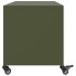 Mueble de TV de acero verde oliva 100,5x39x43,5
