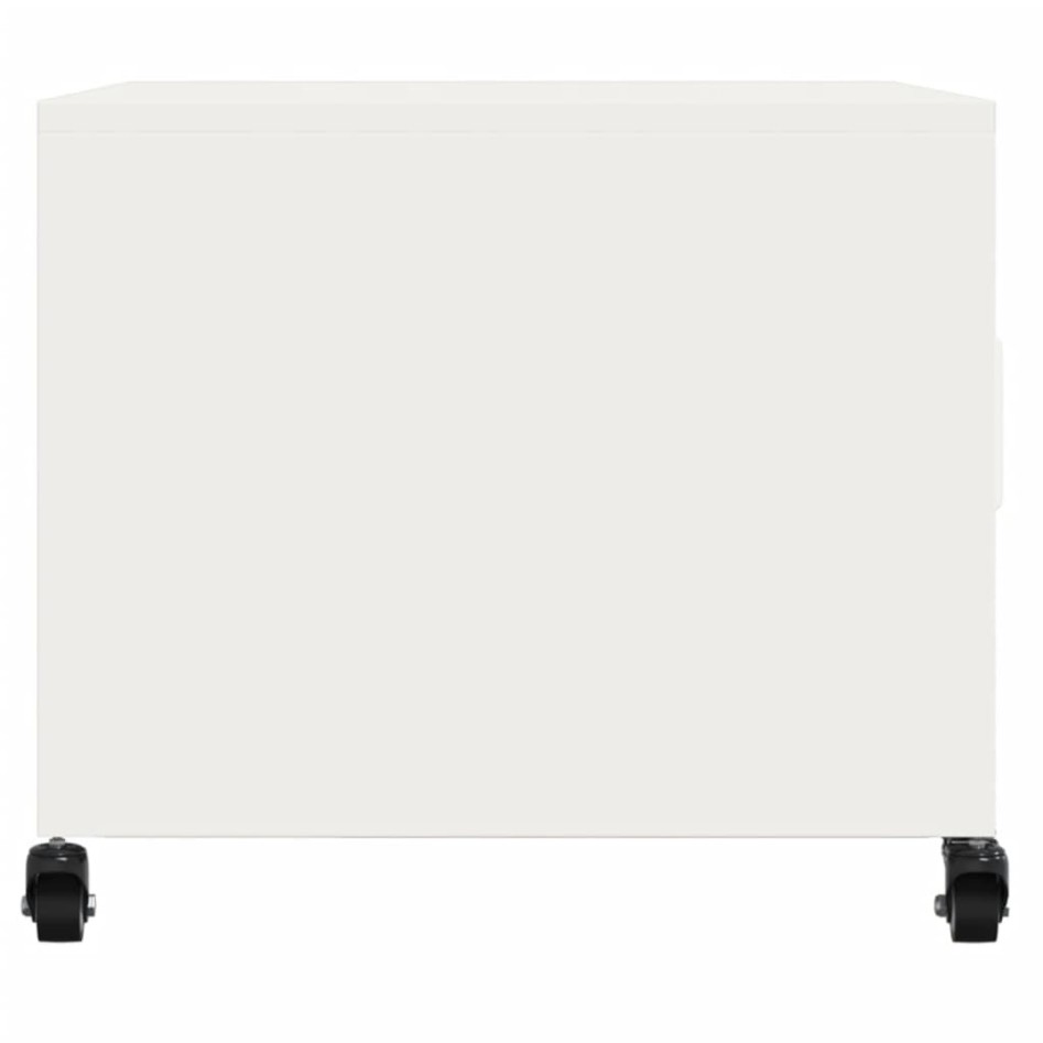 Mesa de centro acero blanco 68x50x43,5