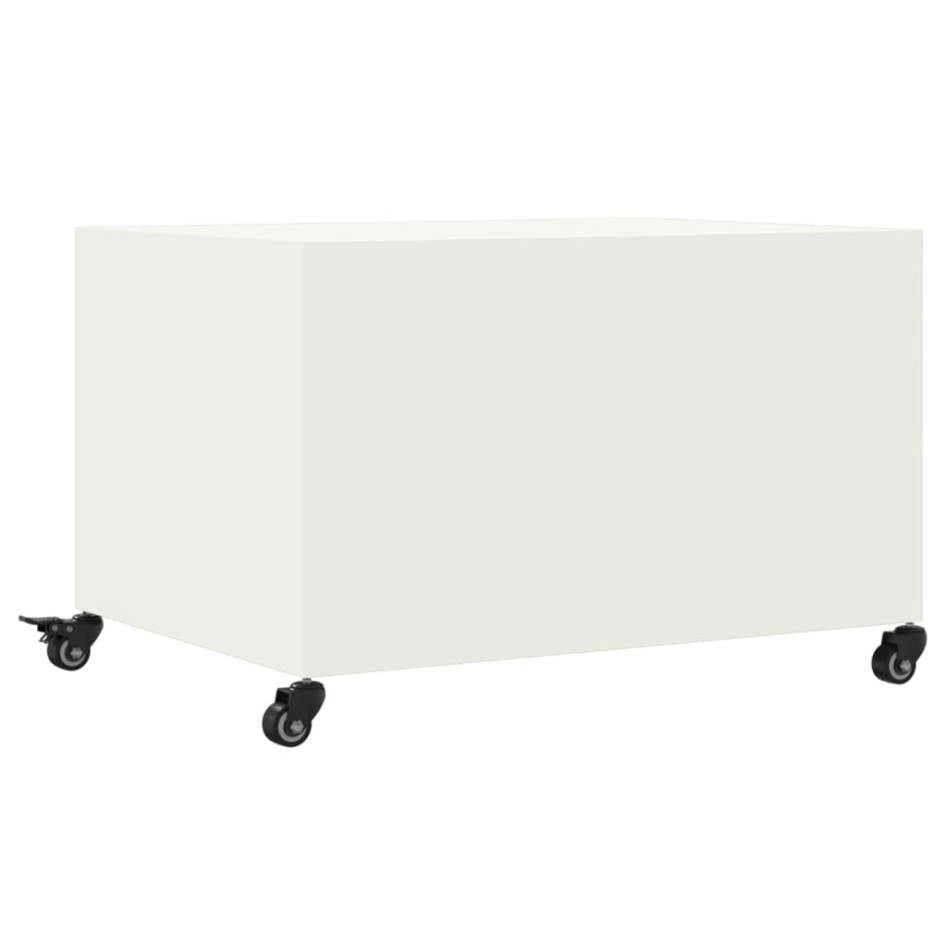 Mesa de centro acero blanco 68x50x43,5