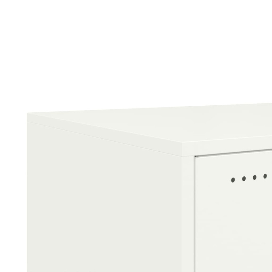 Mesa de centro acero blanco 68x50x43,5