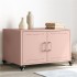 Mesa de centro acero rosa 68x50x43,5