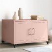 Mesa de centro acero rosa 68x50x43,5 cm