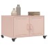 Mesa de centro acero rosa 68x50x43,5