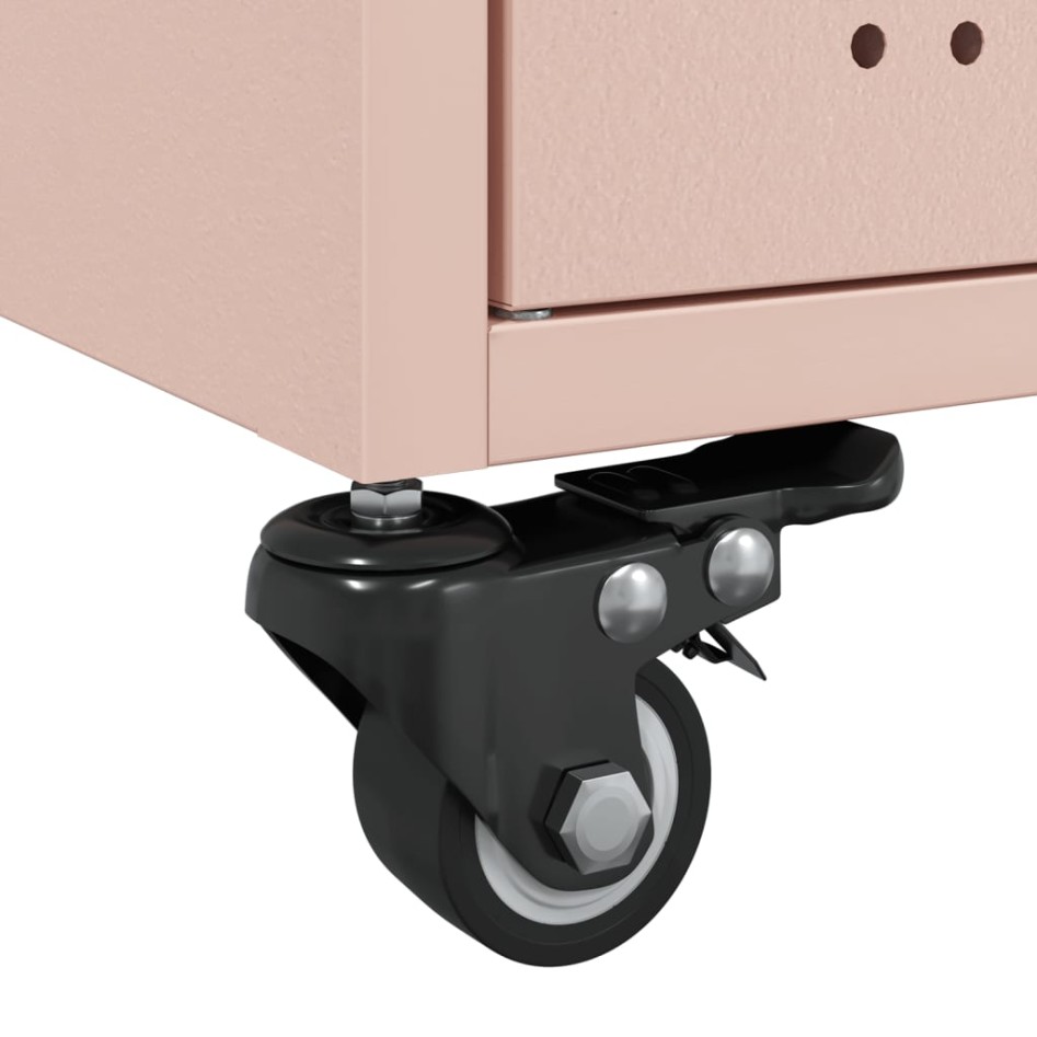 Mesa de centro acero rosa 68x50x43,5