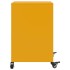 Mesitas de noche 2 unidades acero amarillo mostaza 36x39x59