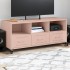 Mueble de TV acero rosa 100,5x39x43,5