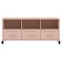 Mueble de TV acero rosa 100,5x39x43,5