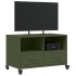 Mueble de TV de acero verde oliva 68x39x43,5
