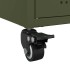 Mueble de TV de acero verde oliva 68x39x43,5