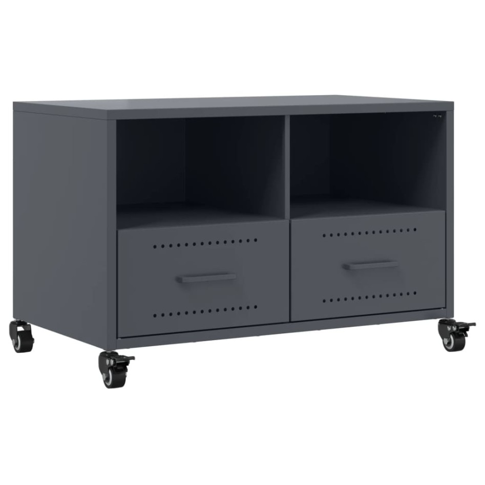 Mueble para TV acero laminado en frío antracita 68x39x43,5