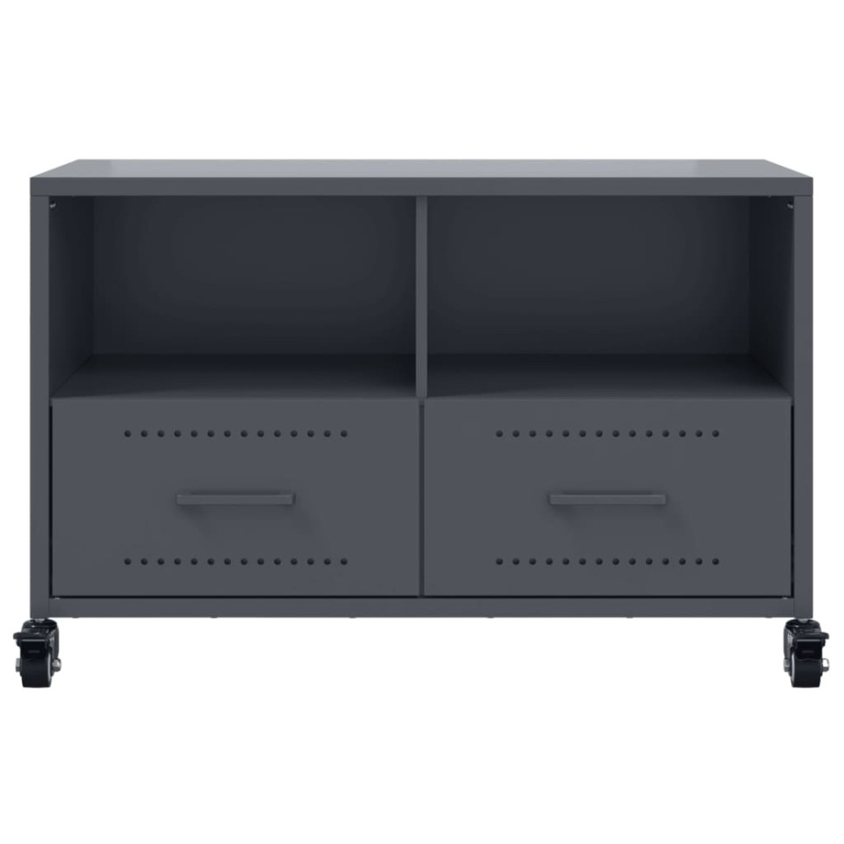Mueble para TV acero laminado en frío antracita 68x39x43,5