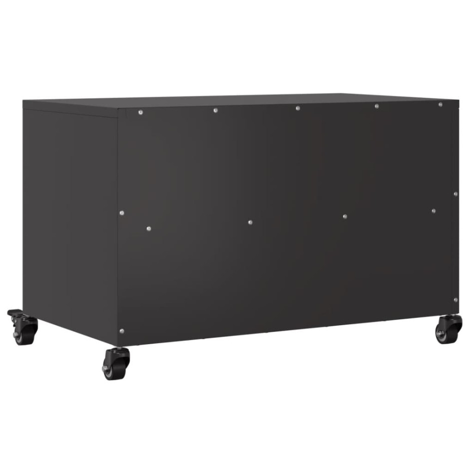 Mueble de TV acero negro 68x39x43,5