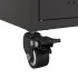 Mueble de TV acero negro 68x39x43,5