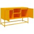 Mueble para TV de acero amarillo mostaza 100,5x39x60,5