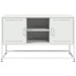 Mueble para TV de acero blanco 100,5x39x60,5