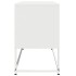 Mueble para TV de acero blanco 100,5x39x60,5