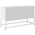 Mueble para TV de acero blanco 100,5x39x60,5