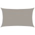 Toldo de vela rectangular HDPE gris claro 160 g/m² 5x8